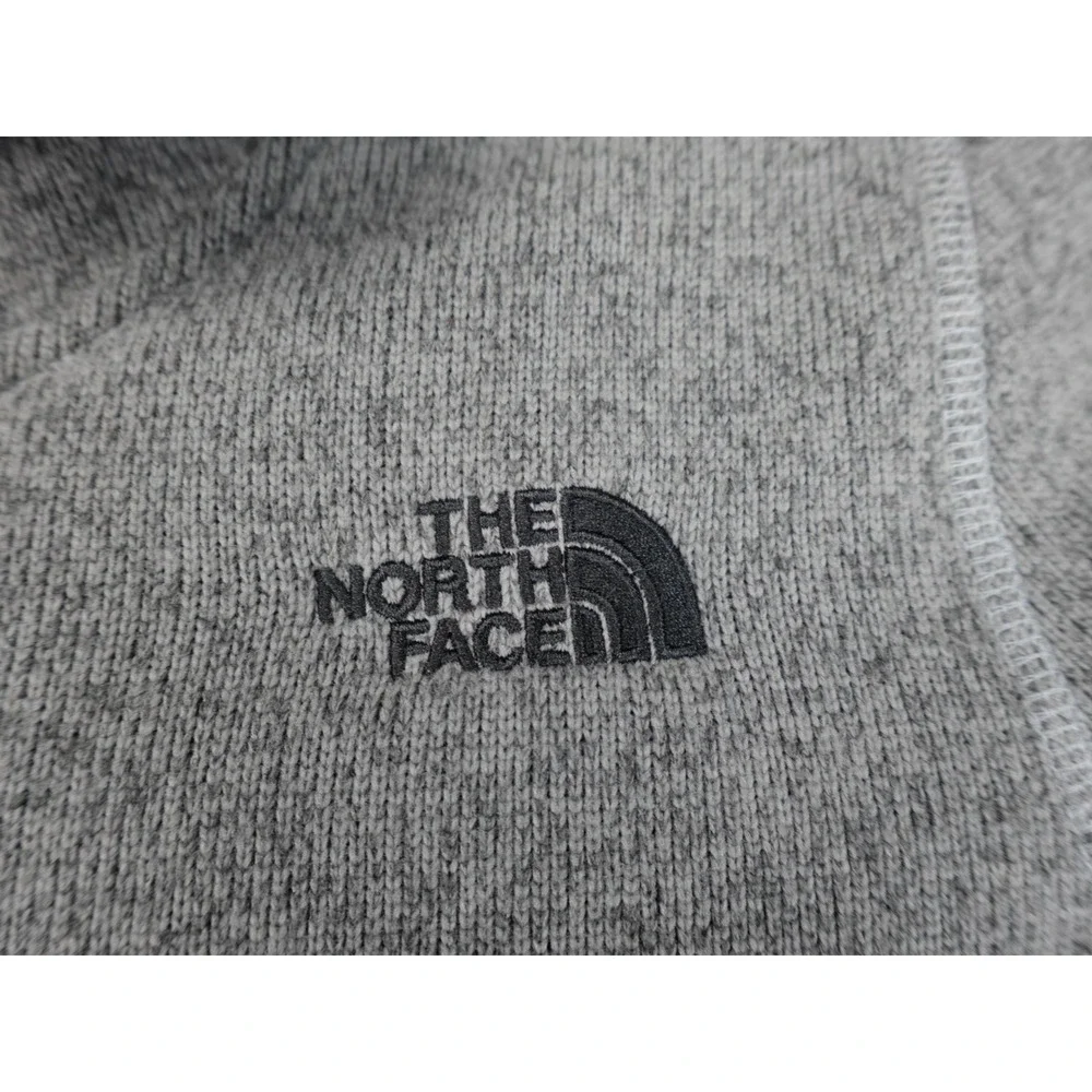 The North‎ Face Agave Full Zip Fleece Jacket Womens Medium Gray Corporate Logo